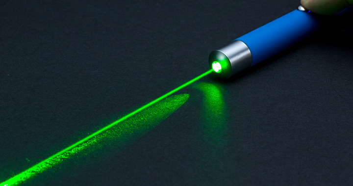groene laser voor astronomie